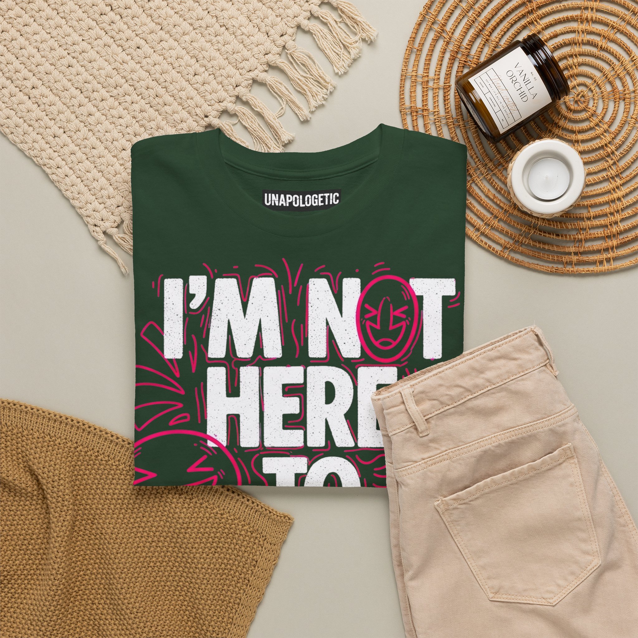 I'm Not Here To Please You Graphic Tee — Bold Sarcastic Statement Shirt – Bild 9