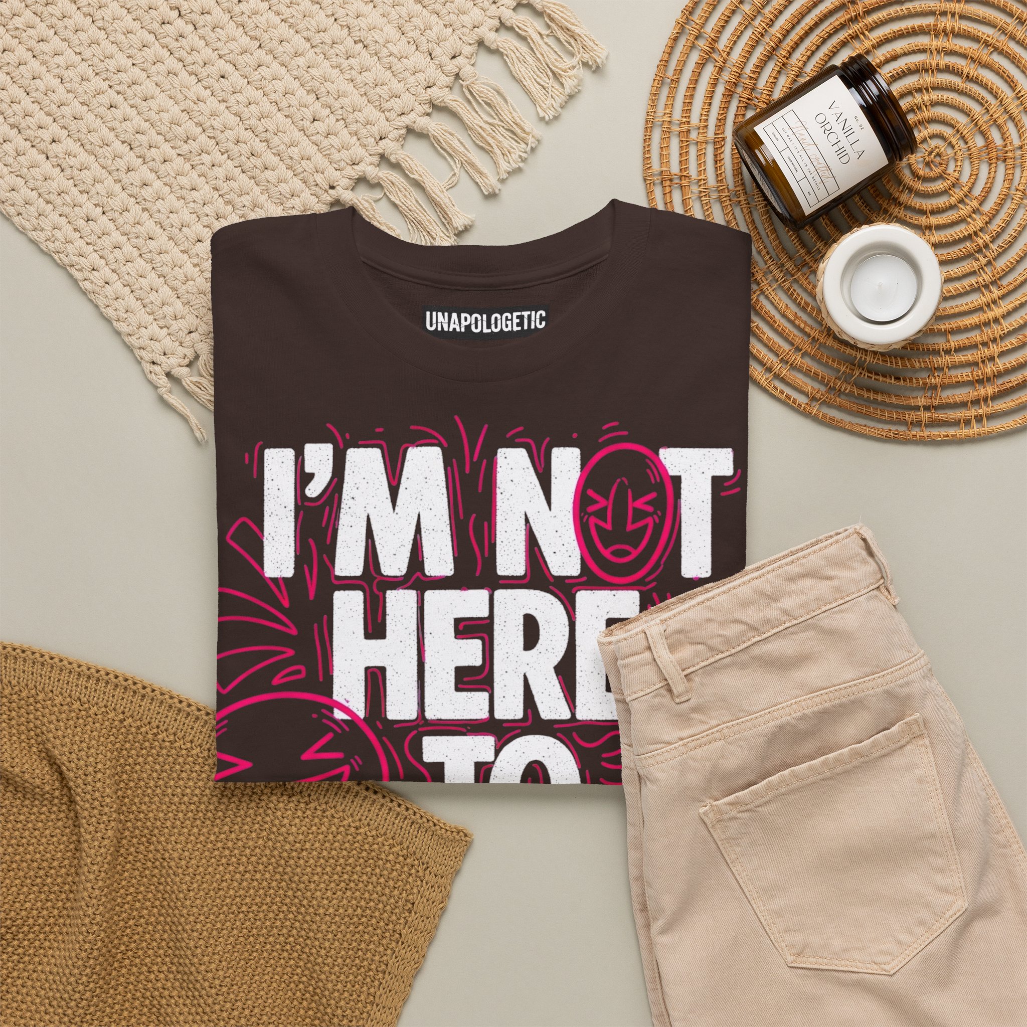 I'm Not Here To Please You Graphic Tee — Bold Sarcastic Statement Shirt – Bild 5
