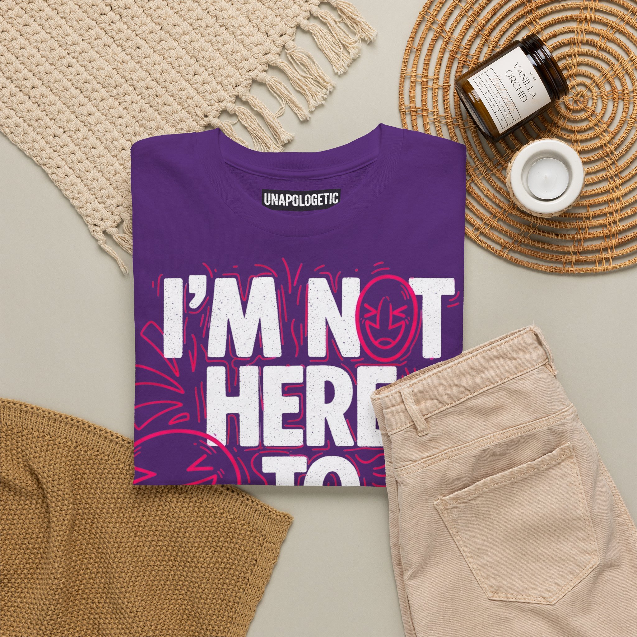 I'm Not Here To Please You Graphic Tee — Bold Sarcastic Statement Shirt – Bild 17