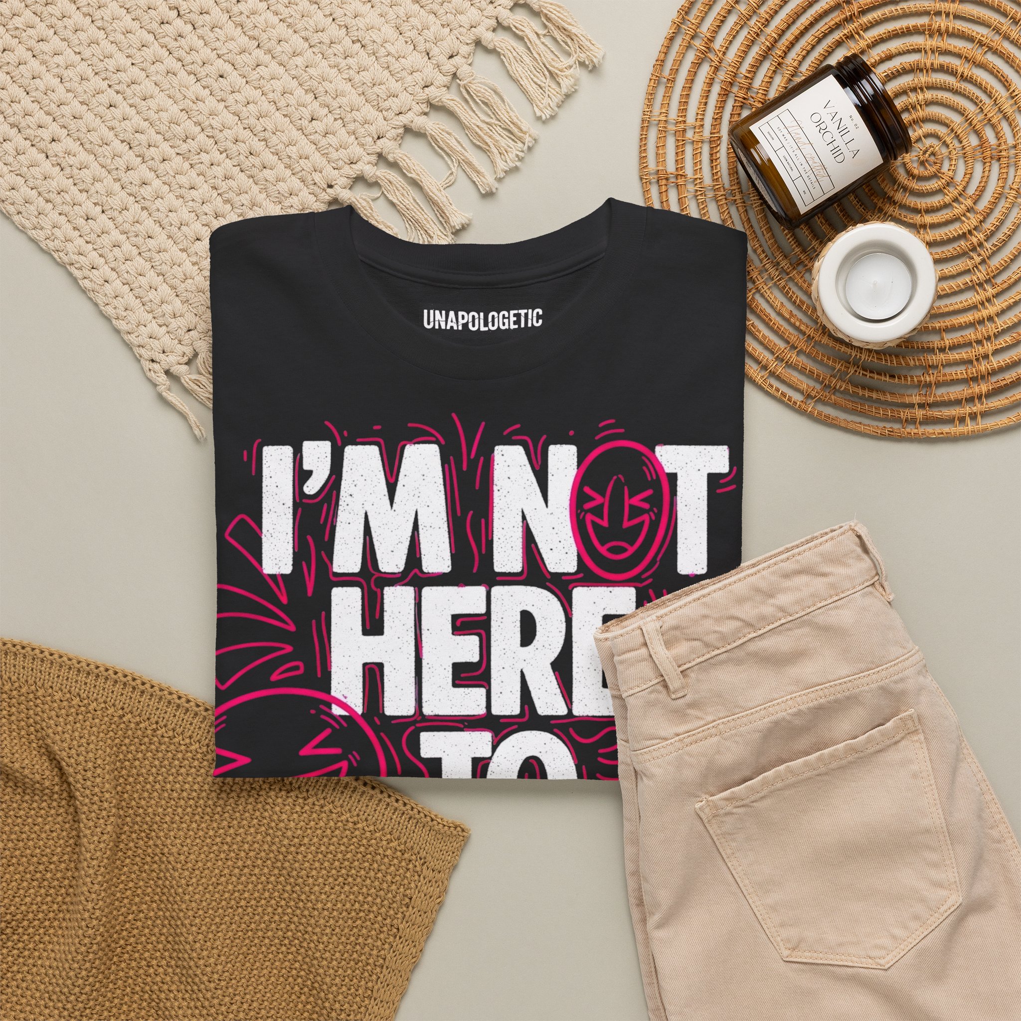 I'm Not Here To Please You Graphic Tee — Bold Sarcastic Statement Shirt – Bild 2